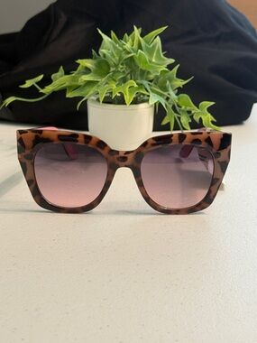 a new day Tortoiseshell Cat-Eye Sunglasses with Gradient Brown Lenses